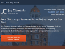 Tablet Screenshot of clementslawfirm.com